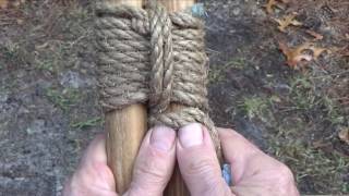 How to Tie a Shear Lashing [upl. by Enidualc]