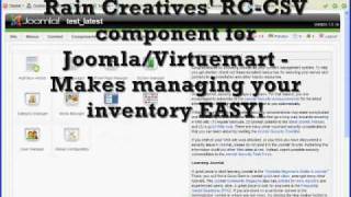 Virtuemart Tutorial  Using CSV Templates  Killer Joomla Component [upl. by Thinia]