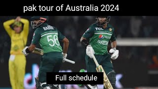 Pakistan vs Australia 2024  pak vs aus schedule  pak vs aus [upl. by Aciamaj]