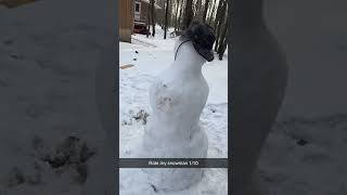 Rate my snowman 110 shorts [upl. by Nitsirhc]