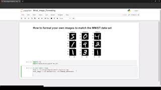 Python  Format Your Own Images to Match the MNIST Dataset [upl. by Adian]