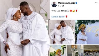 MARIE PAULE ADJE FIÈRE DELLE PARTAGE DES PHOTOS EXCLUSIVES DU MARIAGE DE KONNIE TOURÉ 🥰🥰🥰 [upl. by Heddie38]