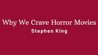 Why We Crave Horror Movies  Stephen King  BSc Semester 3 NEP  BKNMU [upl. by Kcuhc]