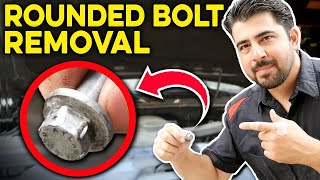 How To Remove A Rounded Nut Or Bolt Without An Impact Wrench [upl. by Annalee929]