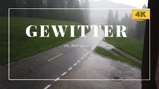 Gewitter 06 Mai 2023 in 4K Blitz und Donner [upl. by Iatnohs]