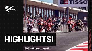 MotoGP™ Race Highlights  2023 PortugueseGP [upl. by Aehtorod263]