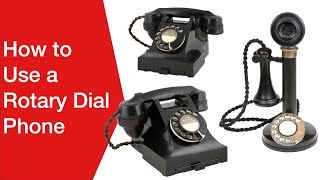 How to Use a Rotary Dial Phone  Telephone [upl. by Anuhsal]