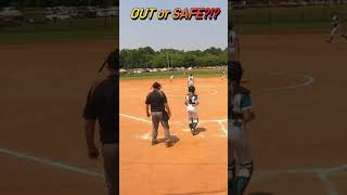 Safe or Out You Decide 🔥  Fastpitch Softball Controversy [upl. by Eerized182]