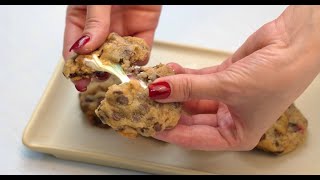 Homemade Chocolate Marshmallowy S’mores Cookies [upl. by Ellehsim844]