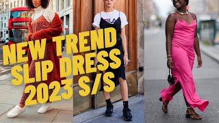 Trendy Slip Dress Outfit Ideas and Style How to Wear Slip Dress for Spring Summer [upl. by Rehttam]