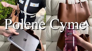 Polene Cyme in Camel Unboxing  what fits how I style it  review [upl. by Eeuqram]