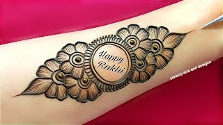 Rakshabandhan special front hand mehndi design  mehndi ka design  mehndi design  mehandi  mehndi [upl. by Oikim]