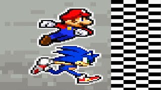 Mario vs Sonic in a Race  Reanimated [upl. by Sutherland]