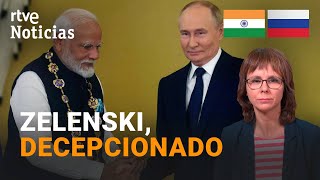 RUSIA MODI visita a PUTIN y le dice que la GUERRA con UCRANIA quotNO es la SOLUCIÓNquot  RTVE Noticias [upl. by Esoranna68]