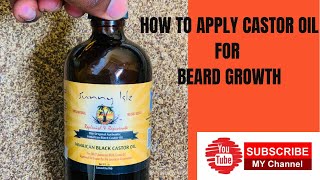 HOW TO APPLY JAMAICAN BLACK CASTOR OIL FOR BEARD GROWTH [upl. by Rolat]