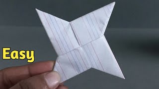 Paper Ninja Star  Shuriken Full Tutorial  Ninja Star Kaise Banaen  Origami Ninja Star [upl. by Schoenfelder]