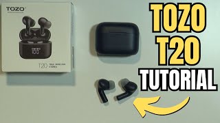 TOZO T20 How to Pair with LaptopPC [upl. by Aicargatla]