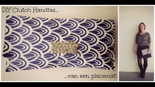 DIY Clutch van een placemat [upl. by Nnayrb]