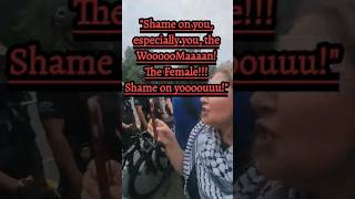 quotShame on You Especially You the Womanquot freepalestine palestine savegaza dc protest shorts [upl. by Radu]