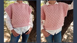 Chaleco a crochet fácil para mujer ¡Paso a paso [upl. by Peppard]