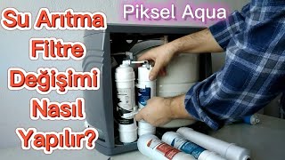 su arıtma cihazı filtresi nasıl değiştirilir piksel aqua 12 aşamalı pompalı model kapalı kasa [upl. by Cyprus797]