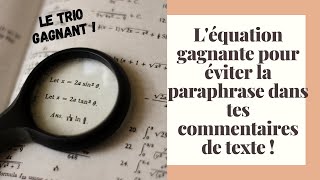 Comment éviter la paraphrase au bac de français [upl. by Rhianon]