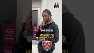 How well do YOU🫵 KNOW YOUR CLUB🤔🟣WEST HAM EDITION shorts soccer football westham [upl. by Mlohsihc252]