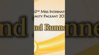 Miss International 2024 💫🤍 Final Result bpageantcorner missinternational missinternational2024 [upl. by Benedetta883]