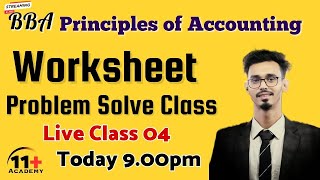 Worksheet কার্যপত্র  Class 04  11 Academy  Shohidul Sir [upl. by Wesle]