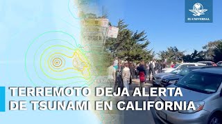 Así fue captado el terremoto de magnitud 7 al norte de California [upl. by Asirret]