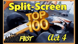 SplitScreen racing  Top 100 World Record  Act 4 Alpha Gamble  The Crew Motorfest [upl. by Atikcir]