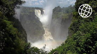 Victoria Falls  MosioaTunya Zambia amp Zimbabwe Amazing Places 4K [upl. by Atirat]