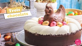 🐔 GÂTEAU DE PÂQUES AU CHOCOLAT 🐔 [upl. by Tselec275]