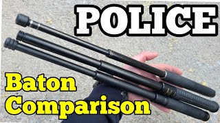 POLICE BATON COMPARISON  ASP NEXTORCH Monadnock  21quot Collapsible batons [upl. by Atteuqaj286]