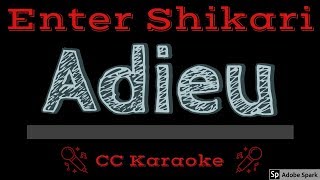 Enter Shikari • Adieu CC Karaoke Instrumental Lyrics [upl. by Wesla]