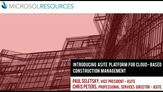 Introducing Asite Platform for CloudBased Construction Management [upl. by Vivle387]