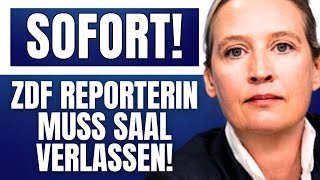 AfD wirft ZDF REPORTERIN nach kritischer Frage raus [upl. by Lavro]