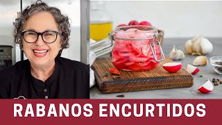 Receta de Encurtido o Escabache de Rabanitos Rápido y Fácil  The Frugal Chef [upl. by Yauqram775]