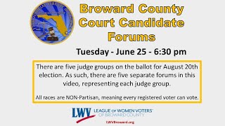 County Court Candidate Forums [upl. by Neelyak418]