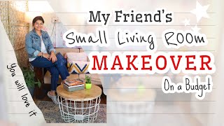 SMALL RenterFriendly Living Room MAKEOVER on Budget  homedecor livingroom diywithkanchan [upl. by Reppart629]