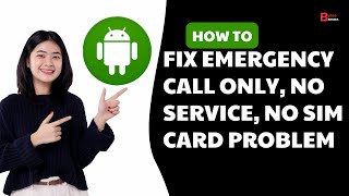 How To Fix Emergency Call Only No Service No Sim Card Problem On Android New Update [upl. by Ishmael]