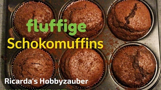 leckeres Schokomuffin Rezept  mit Buttermilch [upl. by Isidore]