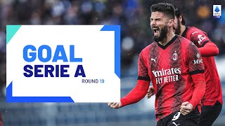 GOAL SERIE A  Round 19  Giroud doubles Milan’s lead  Goal Collection  Round 19  Serie A 202324 [upl. by Melanie]