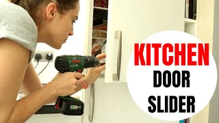 Integrated Fridge Freezer Door Slider Installation  The Carpenters Daughter [upl. by Airottiv]