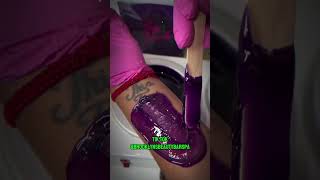 Flawless Forearm Waxing with Purple Seduction Hard Wax 💜 Shorts [upl. by Esnohpla]