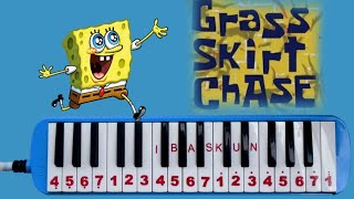 Not Pianika Grass Skirt Chase  Spongebob  melodica cover [upl. by Aikym800]