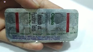 Nicip Plus Tablet  Nimesulide amp Paracetamol Tablet  Nicip Plus Tablet dosage Uses Benefits Review [upl. by Pirnot]