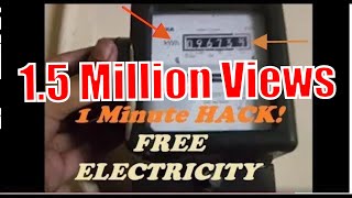 Electric Meter Hack  How to get Free Electricity with Magnet trick  Lower bill Slow electric meter [upl. by Aelgna]