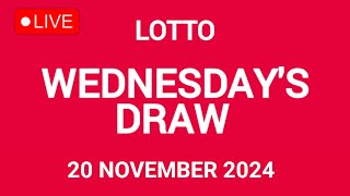 The National Lottery Lotto Draw Live results from Wednesday 20 November 2024  tonights lotto [upl. by Barb688]