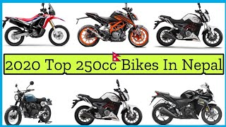 Top 2020 Best 250cc Bikes In Nepal  Price And Features [upl. by Seif]